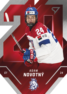 2025 Hokejové Česko - Adam NOVOTNÝ č. TE-18 Team 20