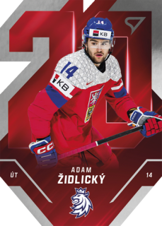 2025 Hokejové Česko - Adam ŽIDLICKÝ č. TE-24 Team 20