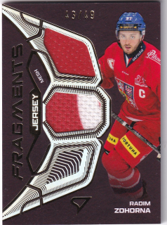 2025 Hokejové Česko - Radim ZOHORNA č. JF-RZ Jersey Fragments Level 2 43/49