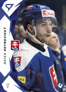 2025 Hokejové Slovensko - Rayen PETROVICKÝ č. 21 Blue