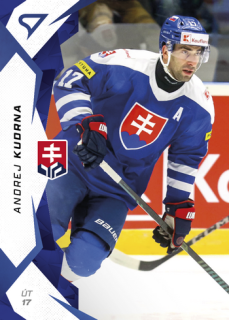 2025 Hokejové Slovensko - Andrej KUDRNA č. 45 Blue