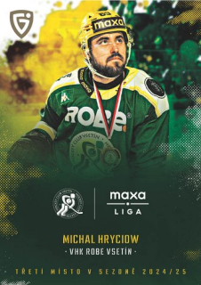 24-25 GOAL Cards - Michal HRYCIOW č. MED-06 Medailists