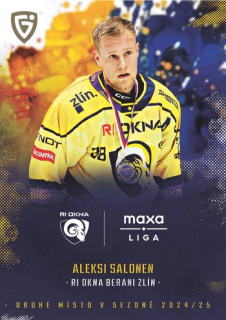 24-25 GOAL Cards - Aleksi SALONEN č. MED-08 Medailists