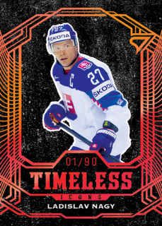 2025 Hokejové Slovensko - Ladislav NAGY č. TI-12 Timeless Icons Copper x/90