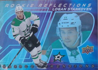 24-25 UD Extended - Logan STANKOVEN č. RR-9 Rookie Reflections