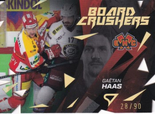 24-25 NLA - Gaetan HAAS č. BC-21 Board Crushers Gold Die-Cut x/90