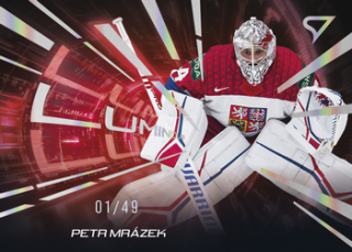 2025 Hokejové Česko - Petr MRÁZEK č. LS-03 Luminous Red x/49