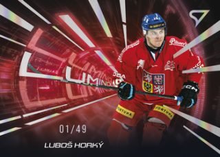 2025 Hokejové Česko - Luboš HORKÝ č. LS-12 Luminous Red x/49