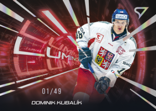 2025 Hokejové Česko - Dominik KUBALÍK č. LS-17 Luminous Red x/49