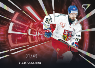 2025 Hokejové Česko - Filip ZADINA č. LS-25 Luminous Red x/49