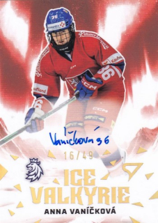 2025 Hokejové Česko - Anna VANÍČKOVÁ č. IVS-AV Ice Valkyrie Auto 16/49