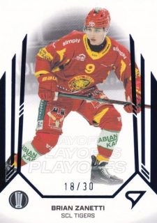 24-25 NLA PlayOffs - Brian ZANETTI no. 67 Blue x/30