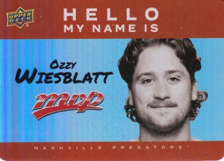 25-26 MVP - Ozzy WIESBLATT č. HNI-1 Hello my name is