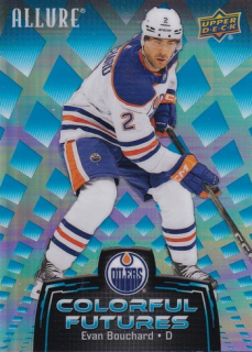 24-25 Allure - Evan BOUCHARD č. CF-12 Colorful Futures BLUE