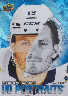 25-26 UD S1 - Matthew TKACHUK č. P-3 UD Portraits