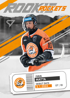 25-26 TIPSPORT LIGA - Ivan MATTA č. RR-08 Rookie Rockets
