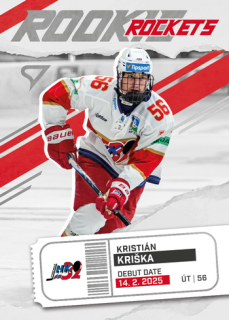 25-26 TIPSPORT LIGA - Kristián KRIŠKA č. RR-09 Rookie Rockets